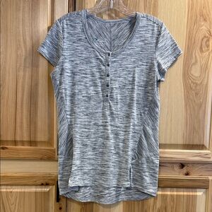 Kuhl Gray Short Sleeve Women's Activewear Lightweight Sporty Top Size S